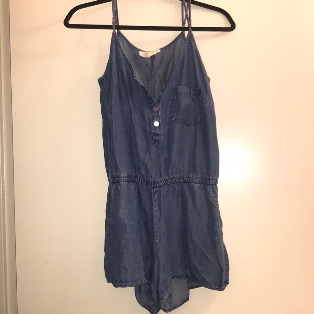 Denim romper